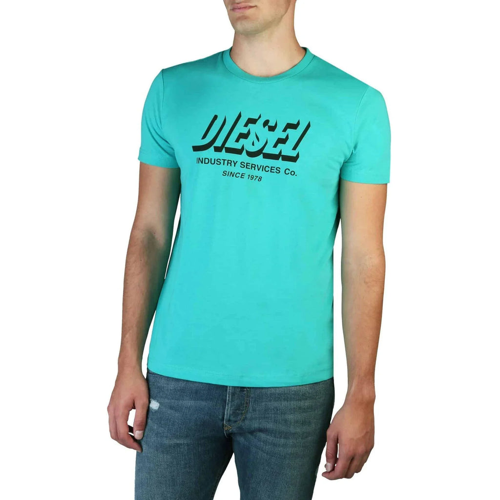 Men Crew-Neck Short-Sleeves T-Shirt – Breathable - Blue -Guocali
