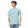 Men Crew-Neck Short-Sleeves T-Shirt – Breathable - Blue -Guocali