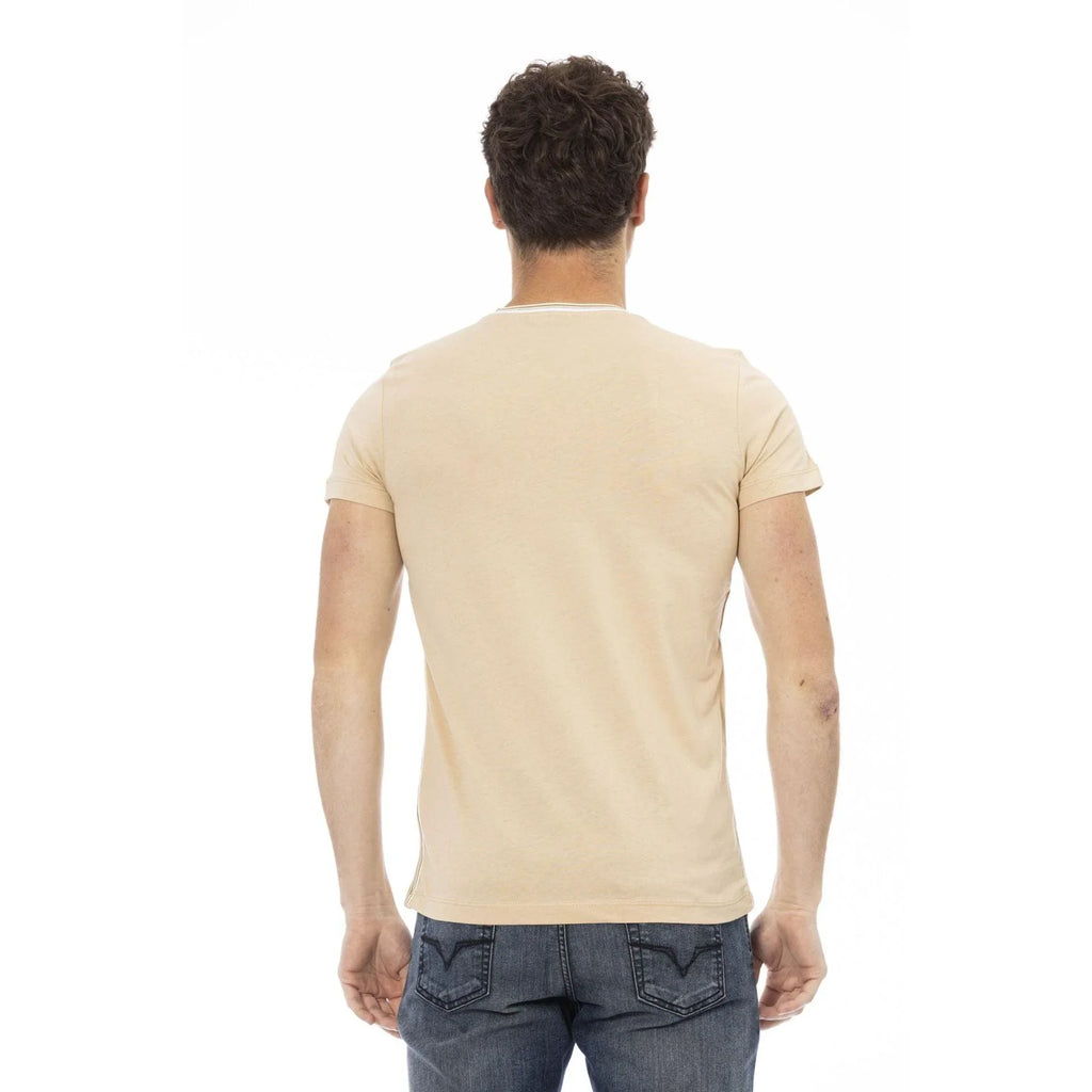 Men Crew-Neck Short-Sleeves T-Shirt – Breathable - Brown -Guocali