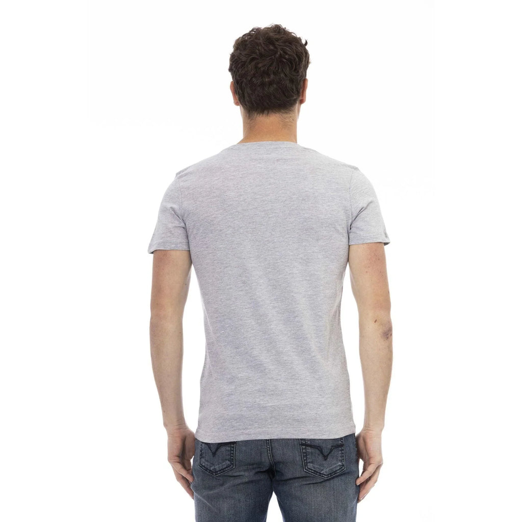 Men Crew-Neck Short-Sleeves T-Shirt – Breathable - Gray -Guocali