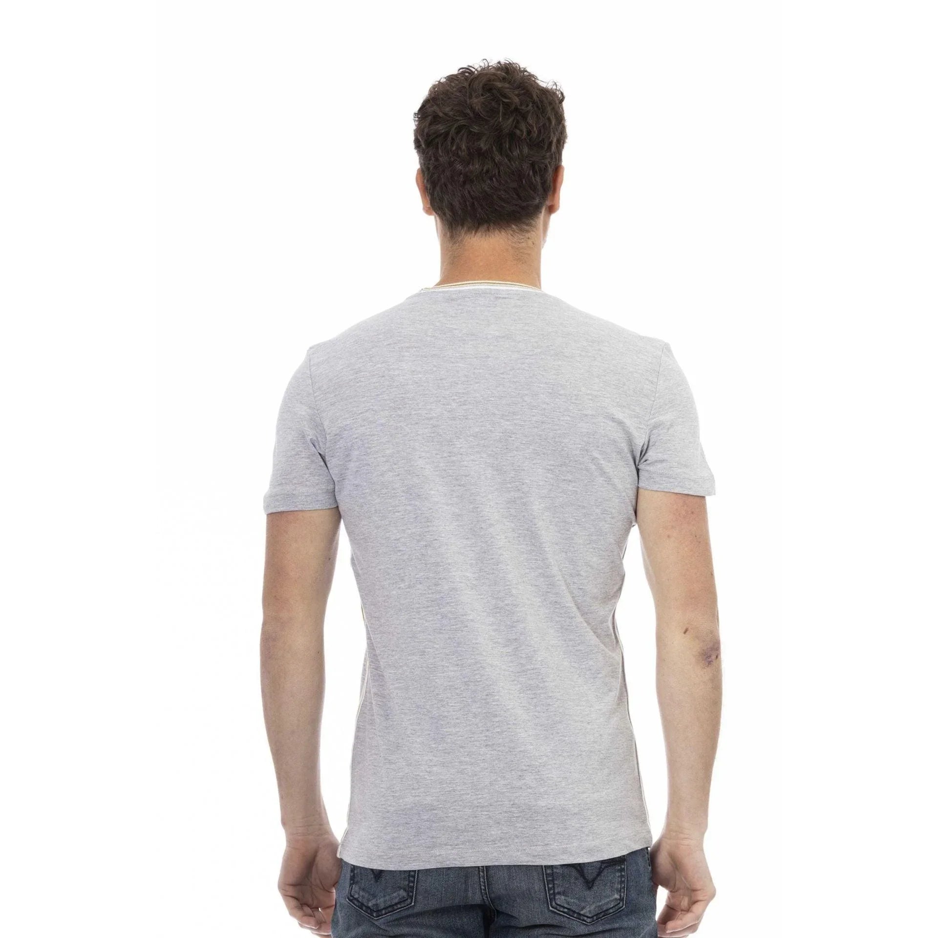 Men Crew-Neck Short-Sleeves T-Shirt – Breathable - Gray -Guocali