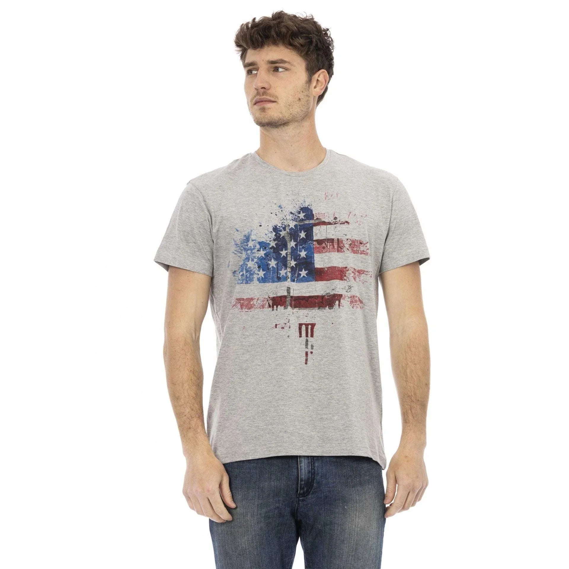 Men Crew-Neck Short-Sleeves T-Shirt – Breathable - Gray -Guocali