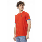 Men Crew-Neck Short-Sleeves T-Shirt – Breathable - Red -Guocali