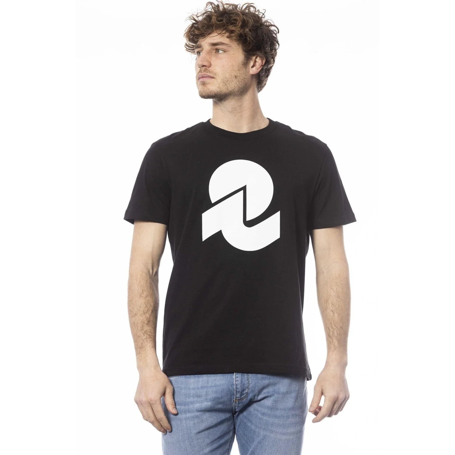 Men Crew-Neck Short-Sleeves T-Shirt – Lightweight - Black -Guocali