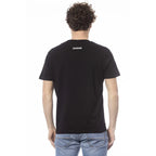 Men Crew-Neck Short-Sleeves T-Shirt – Lightweight - Black -Guocali