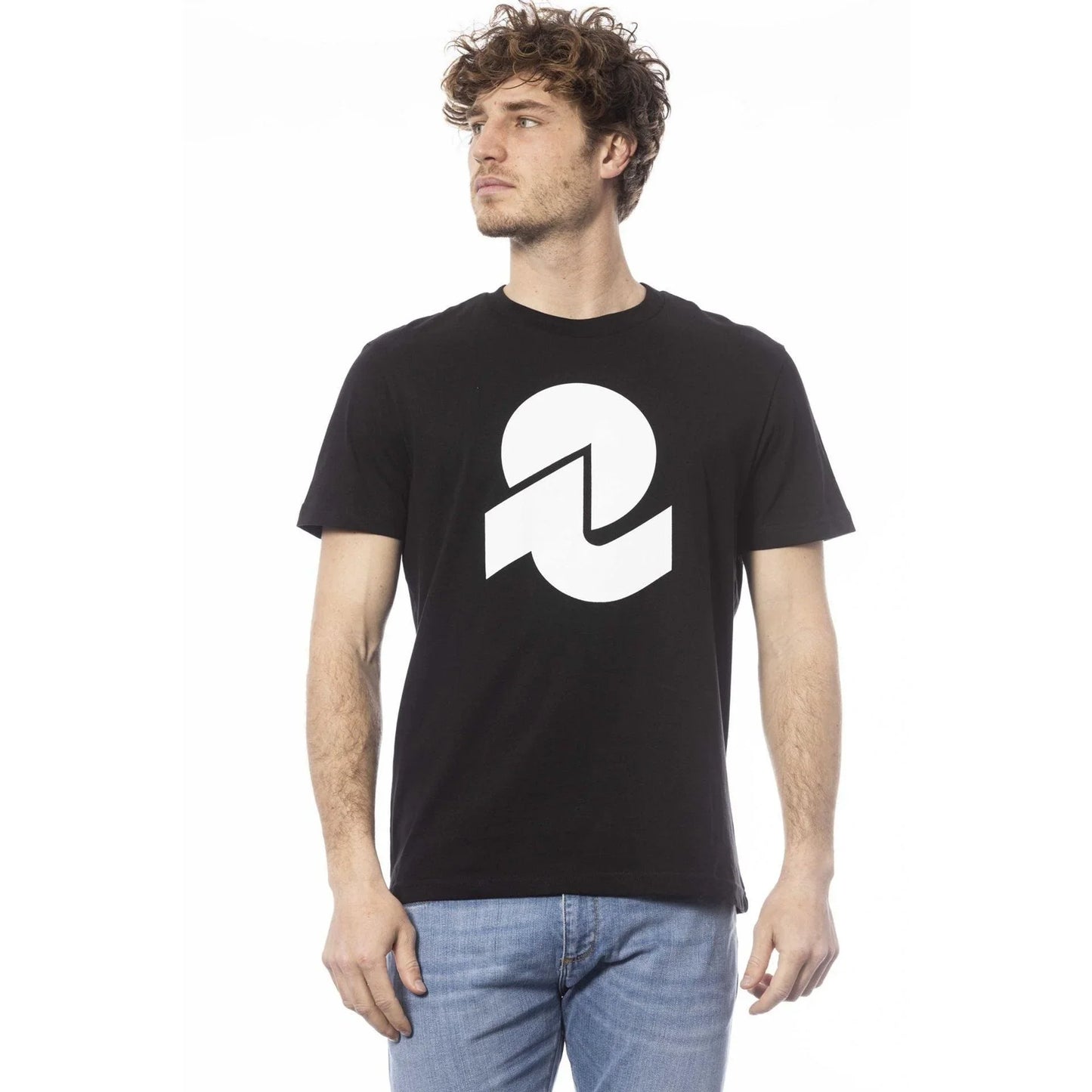 Men Crew-Neck Short-Sleeves T-Shirt – Lightweight - Black -Guocali