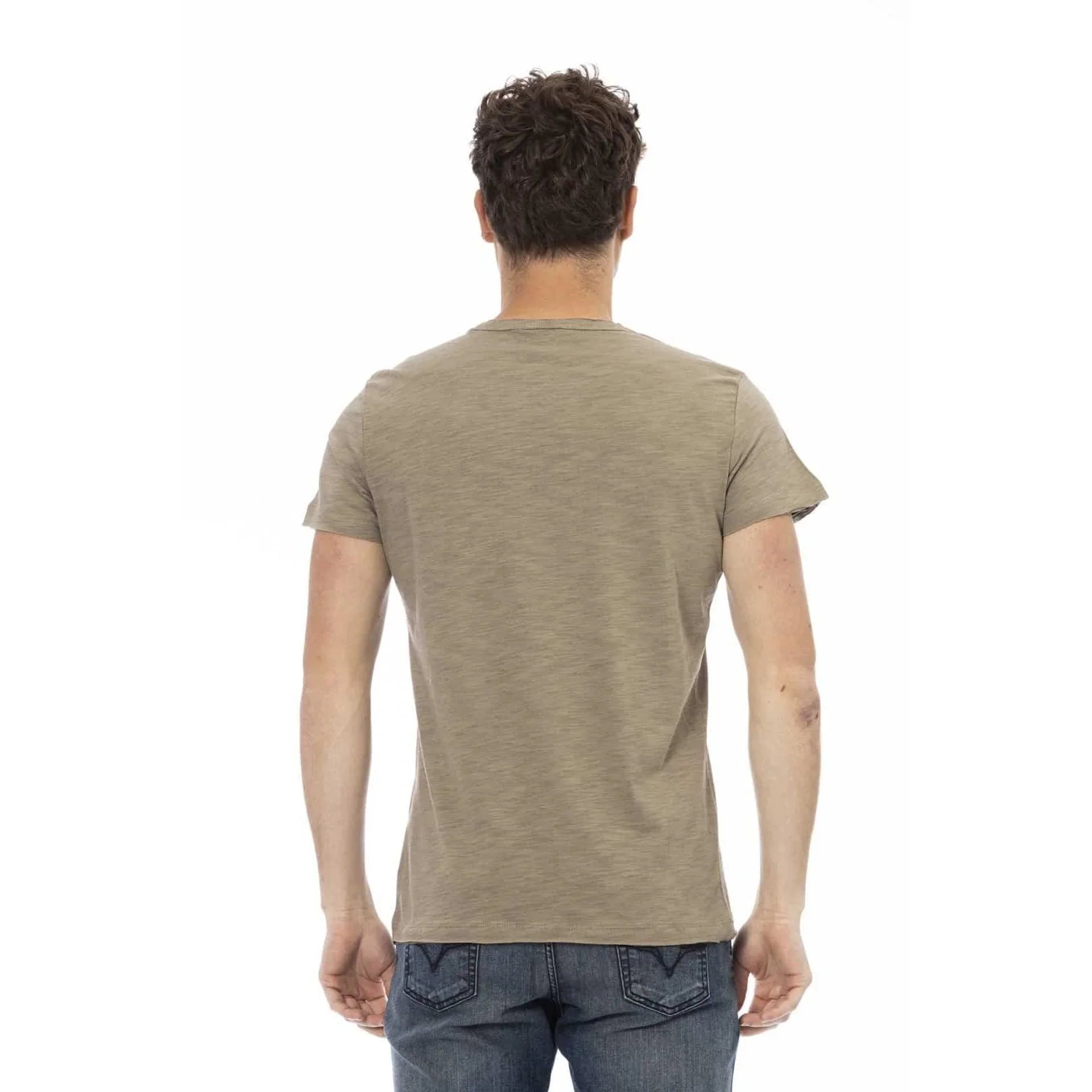 Men Crew-Neck Short-Sleeves T-Shirt – Lightweight - Green -Guocali