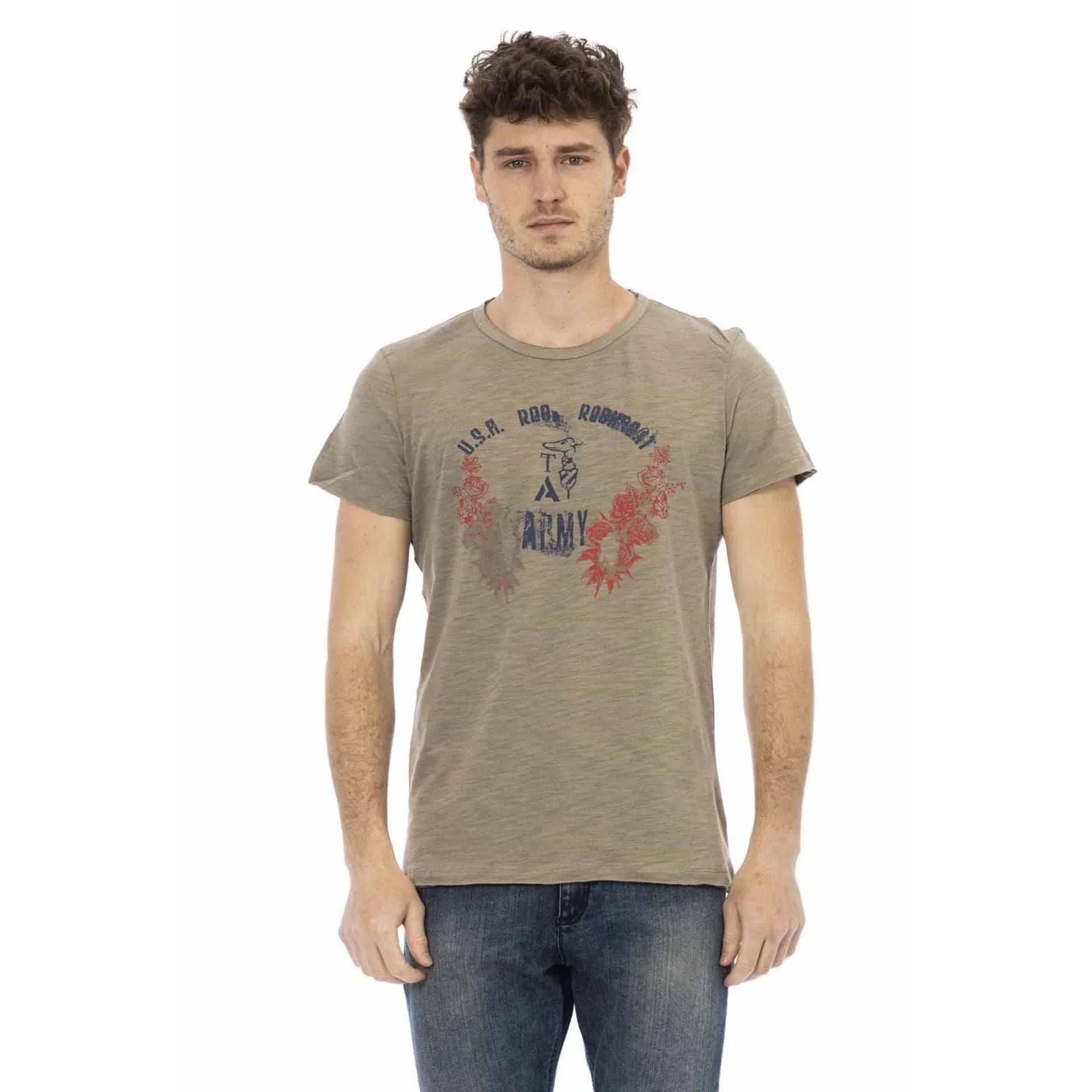 Men Crew-Neck Short-Sleeves T-Shirt – Lightweight - Green -Guocali