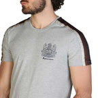 Men Crew-Neck Short-Sleeves T-Shirt – Stretchable - Gray -Guocali