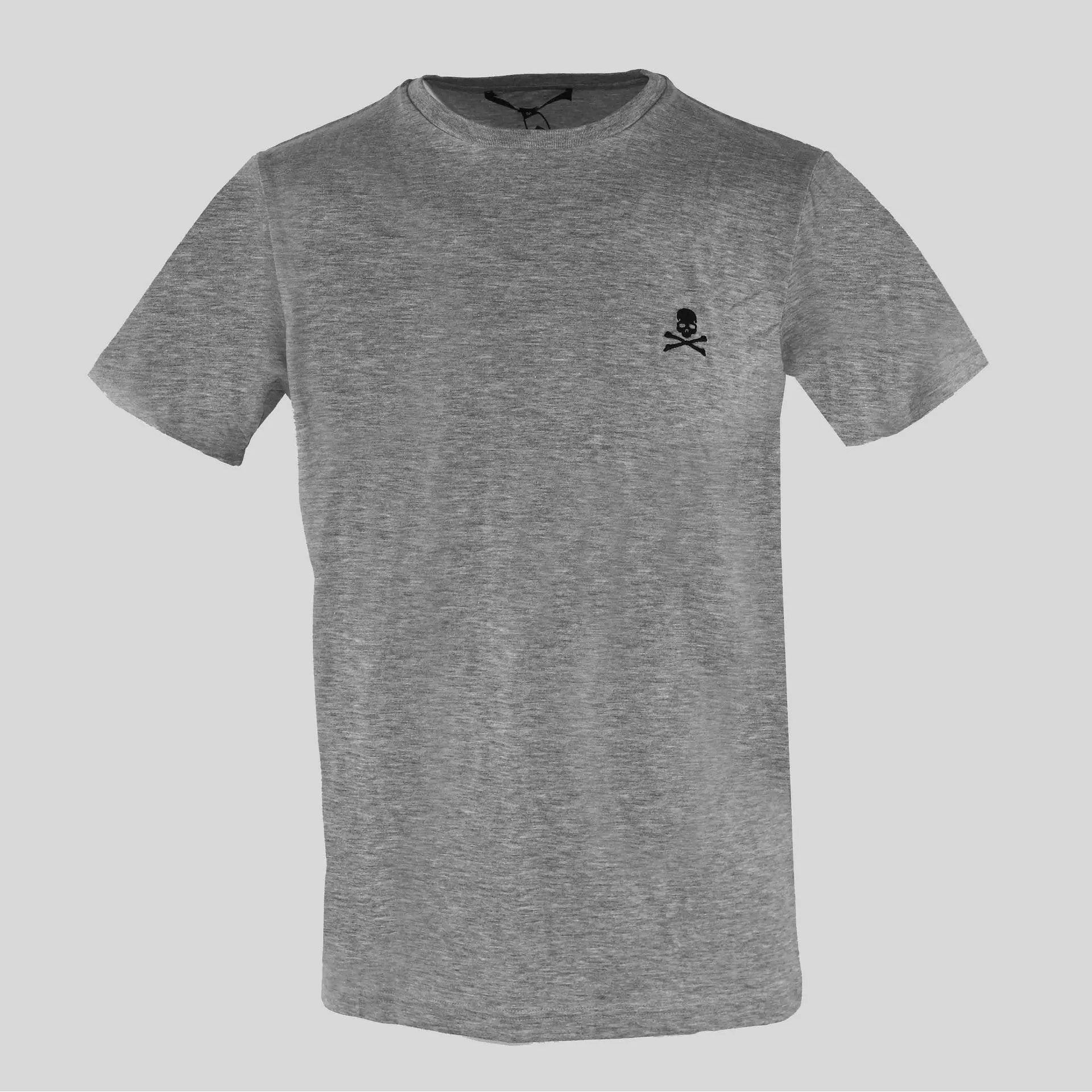 Men Crew-Neck Short-Sleeves T-Shirt – Stretchable - Gray -Guocali