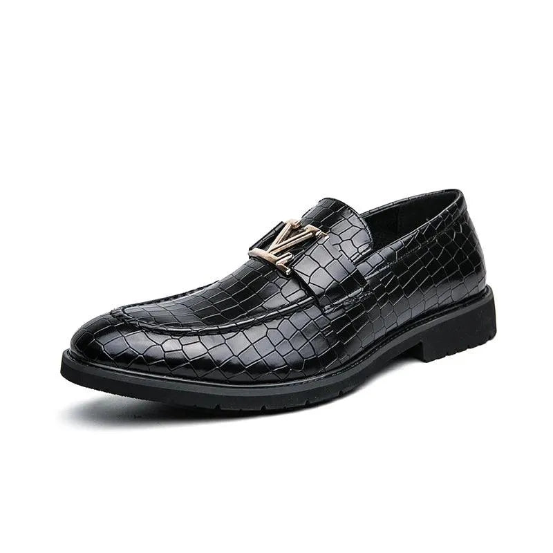 Men Dress Horse Bit Loafers - Slip-On All-Season Shoes