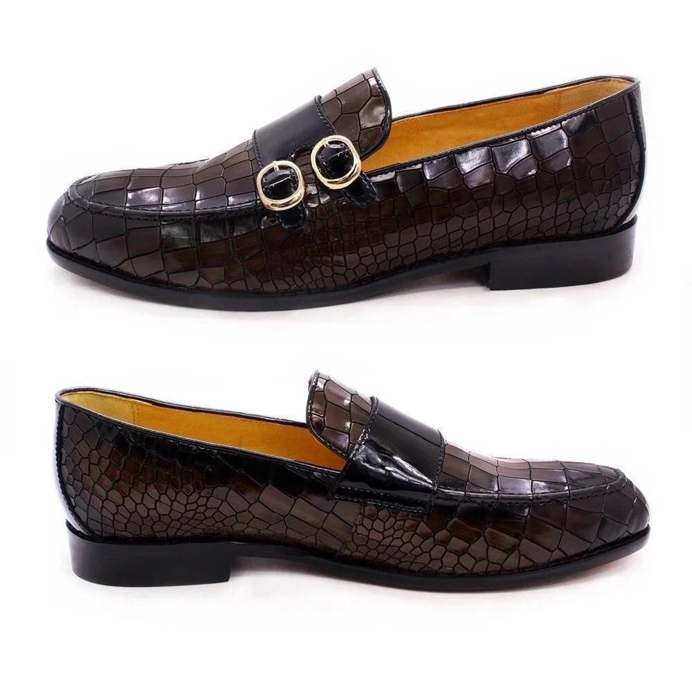 Men Dress Loafers - Buckles, Straps Monk Strap Formal Dress Shoes