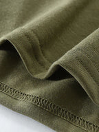 Men Henley Long-Sleeves T-Shirt – Breathable - Green, Beige -Guocali