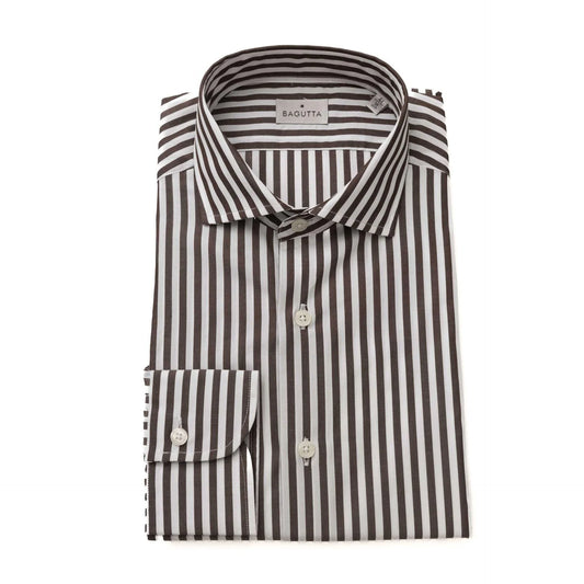 Men Long Sleeves Cotton Dress Shirt – Breathable - Black, White -Guocali