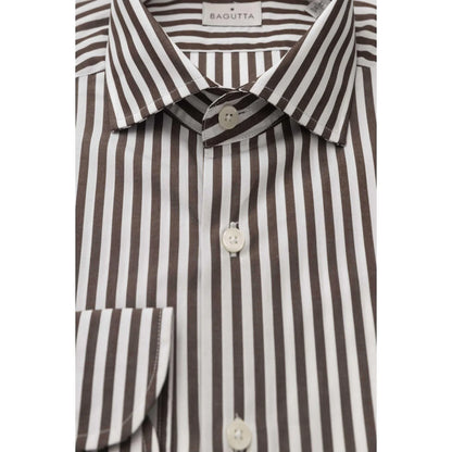 Men Long Sleeves Cotton Dress Shirt – Breathable - Black, White -Guocali
