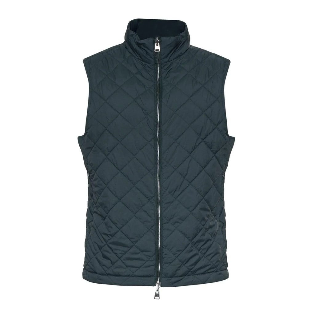 Men Puffer Vest - Lightweight - Collarless Black -Guocali