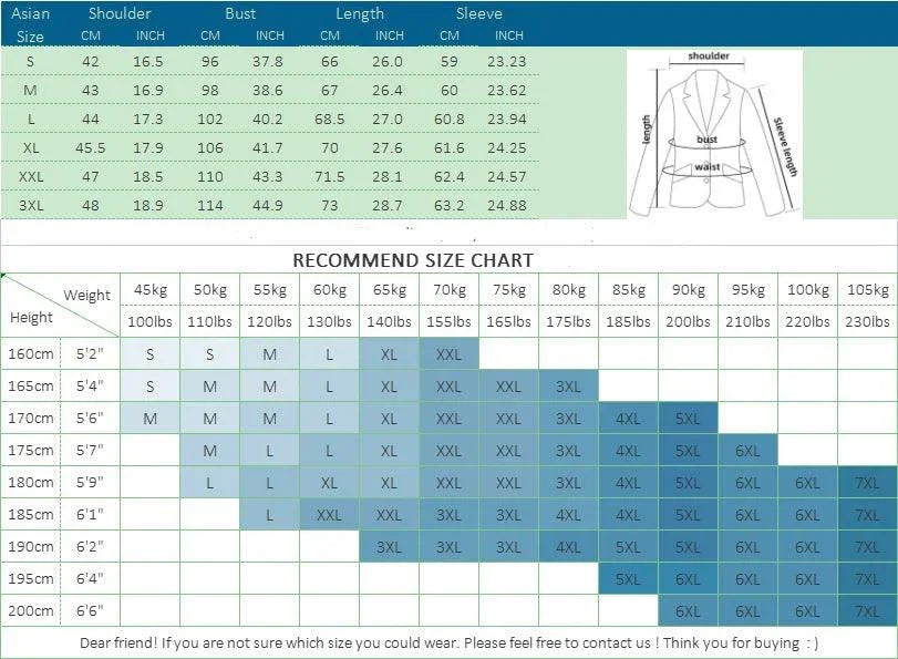 Men's Blazer - Breathable Suit Jacket