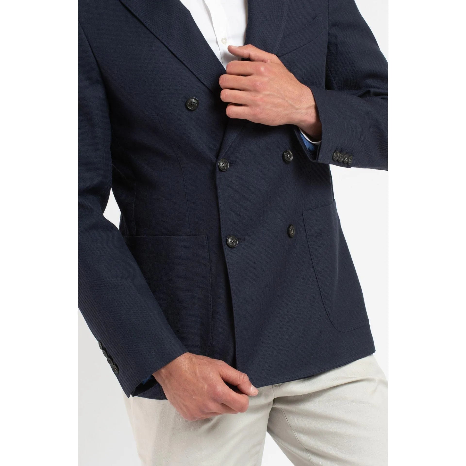 Trussardi Men Double-Breasted Blazer -Guocali