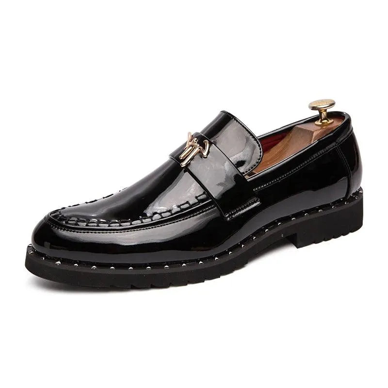 men loafers - leather, patent leather, fabric