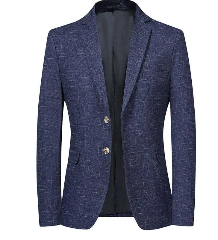 Men Blazer - Marl 2-Button Formal Blazer -Guocali