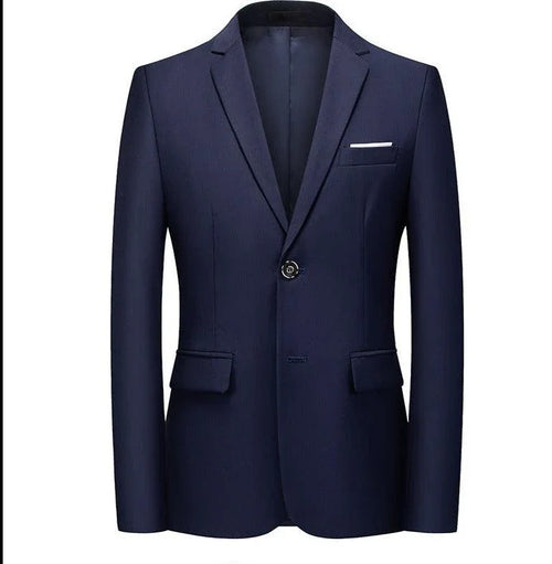 Men's Suit Jacket - Lightweight Blazer - Navy, Blue