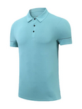 Men Short Sleeves Polo Shirt – Quick-Drying - Green -Guocali