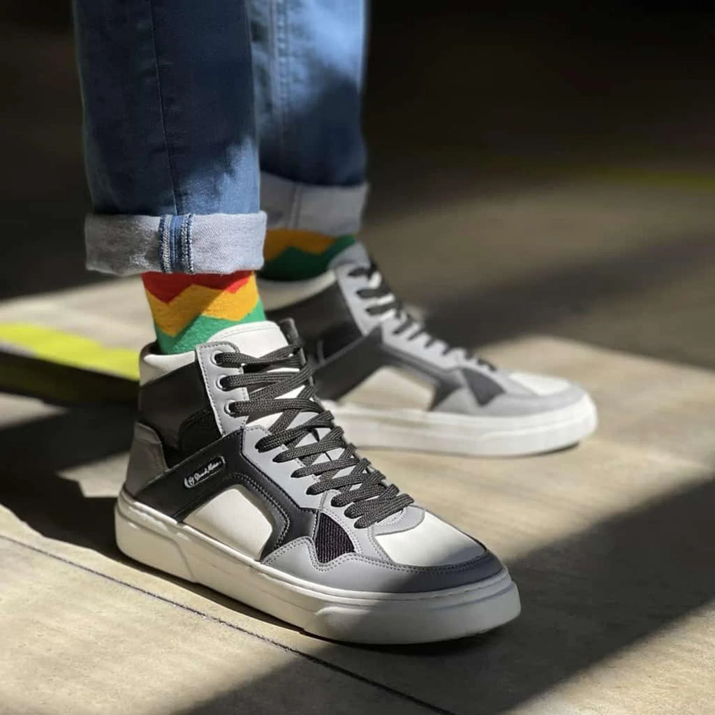 Men Sneakers - Athletic Mid-Top Sneakers Shoes