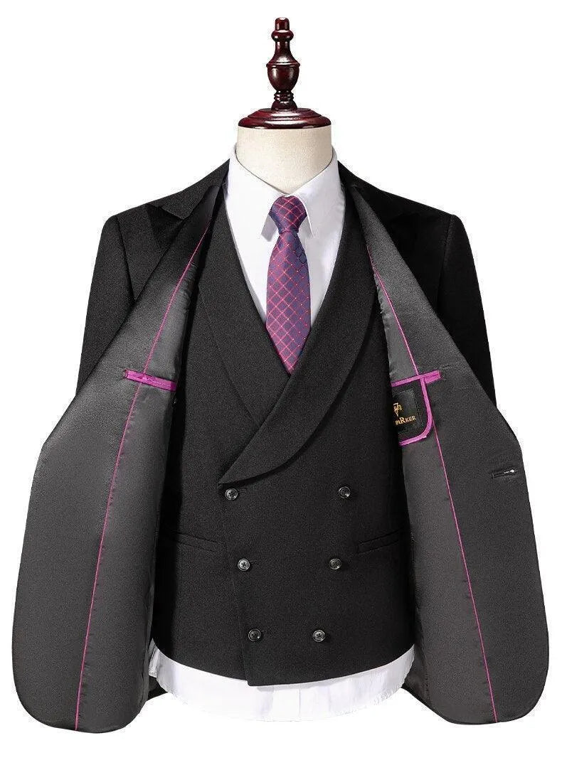 Men Suit - 3-Piece Tuxedo Suit -Guocali