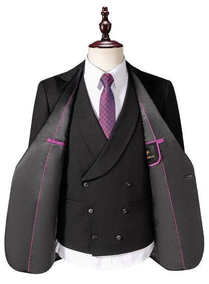 Men Suit - 3-Piece Tuxedo Suit -Guocali