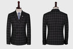Elegant, Professional Men’s Suit - Plaid Double-Breasted