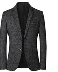 Men Blazer - Marl Formal Blazer -Guocali