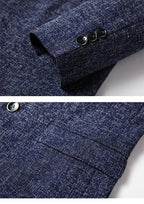 Men Suit Jacket - Lightweight Blazer, Gray