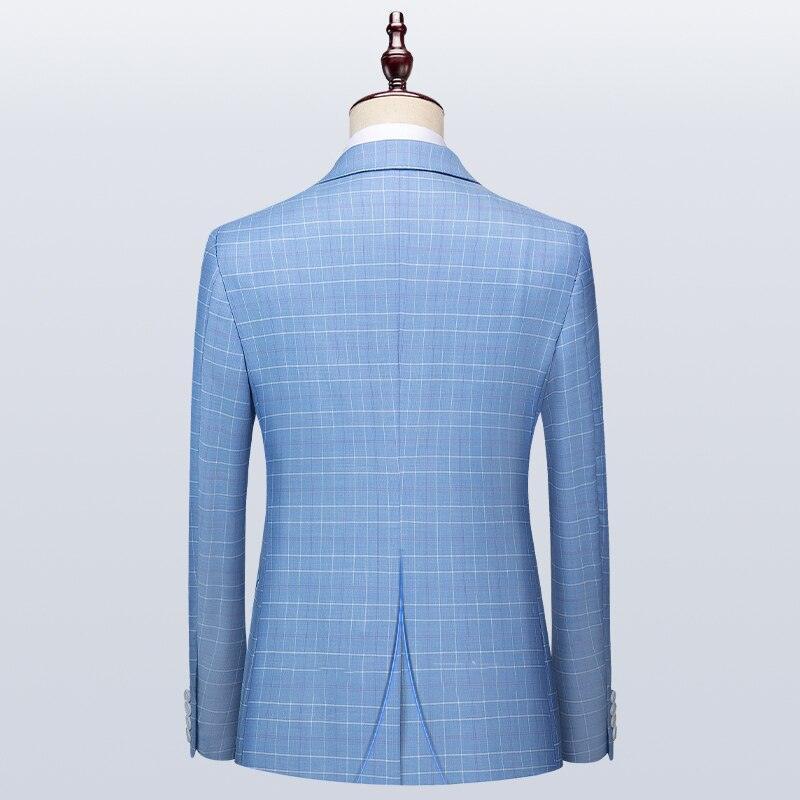 Men Suit - Massimo Plaid 3-Piece Suit - 3-Piece Suit - Guocali