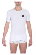 Men Underwear T-shirts - Stretchable - Short-Sleeves White -Guocali