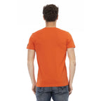 Men V-Neck Short-Sleeves T-Shirt – Breathable - Red -Guocali