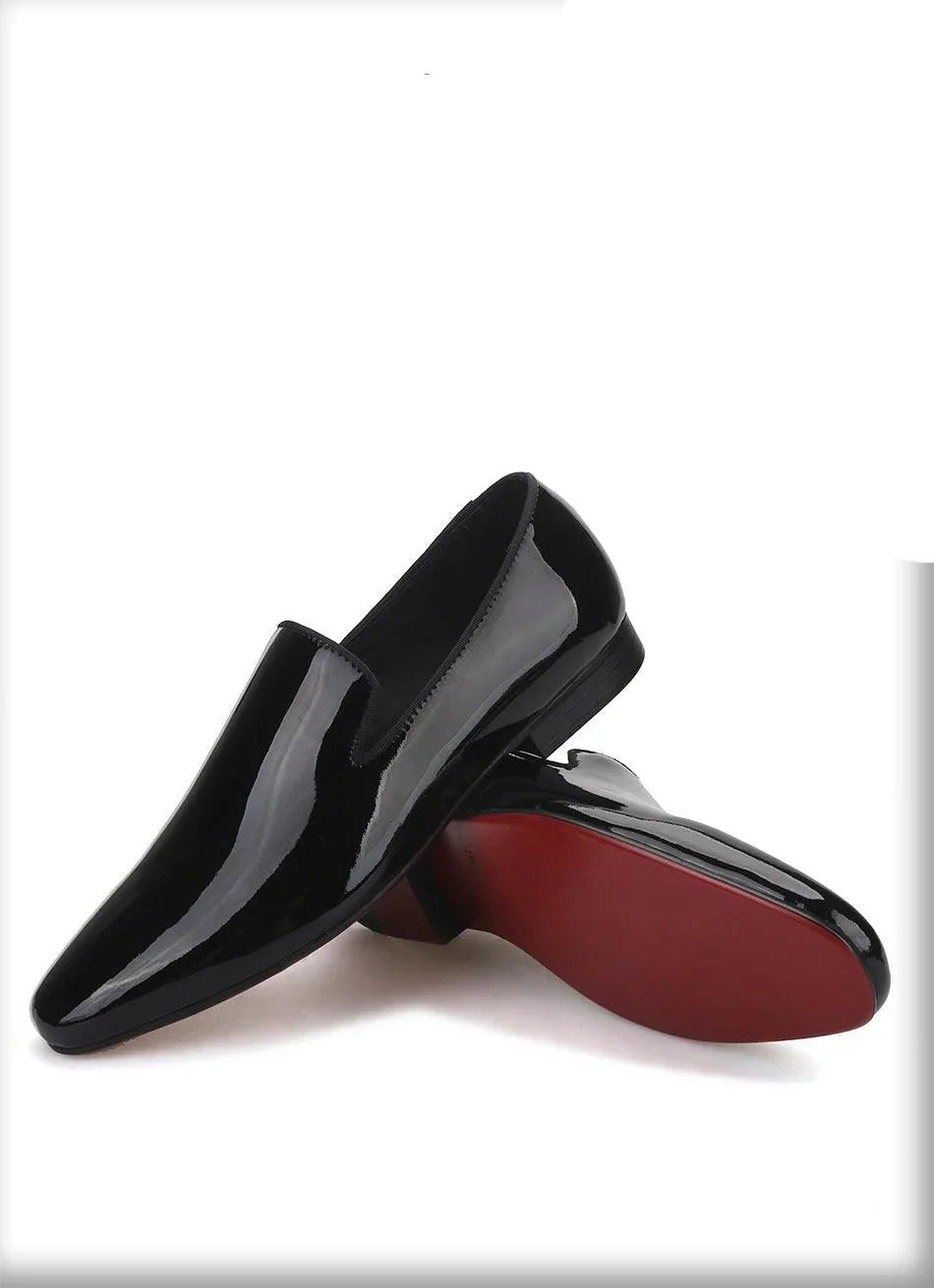 Men Venetian Dress Loafers - Slip-On Flat Formal Dress Shoes