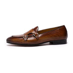 Men's Apron Toe Monk Strap Dress Loafers – Monk Strap Shoes | GUOCALI – view 4