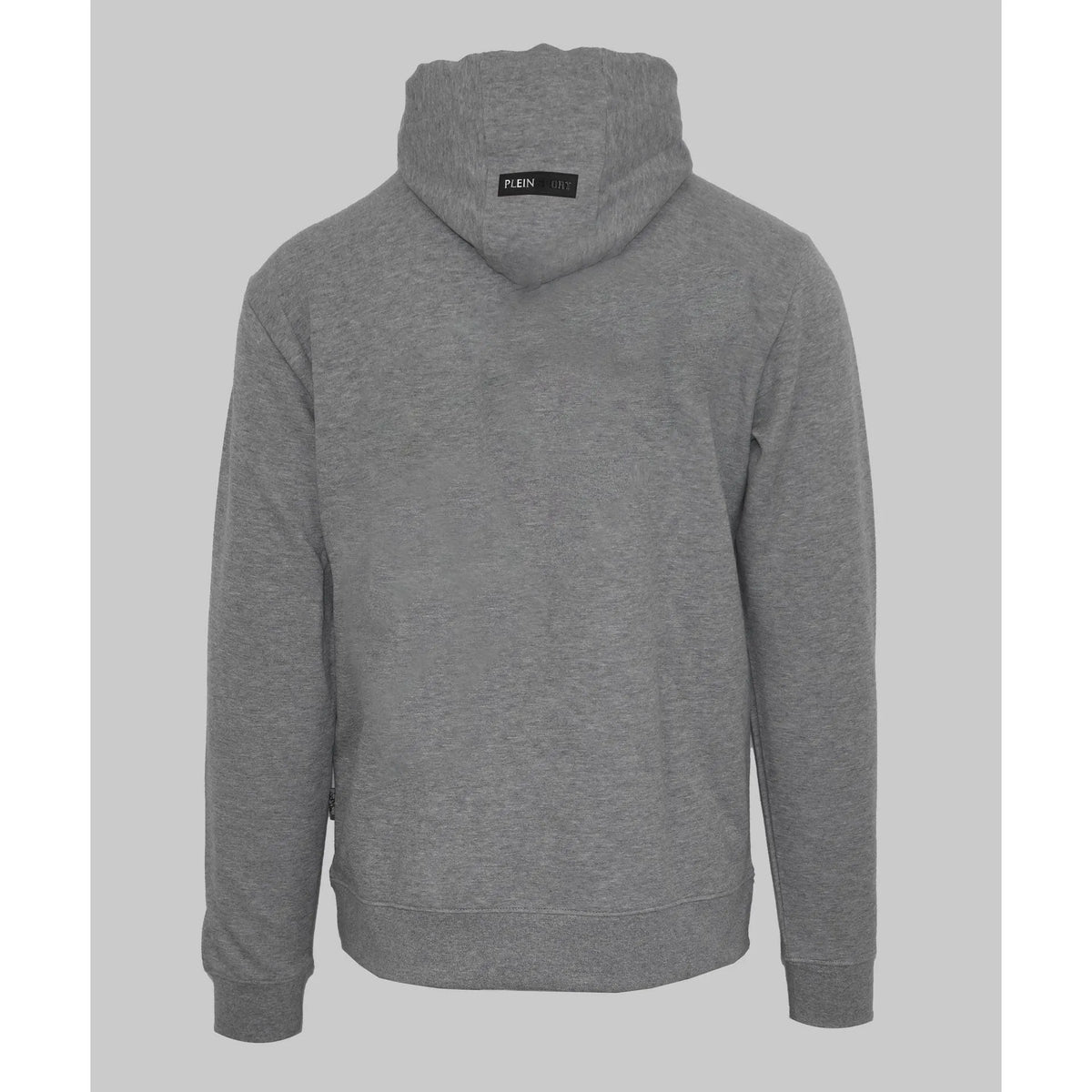 Men's hoodie Plein Sport Logo Print Kangaroo Pocket Grey – view 2
