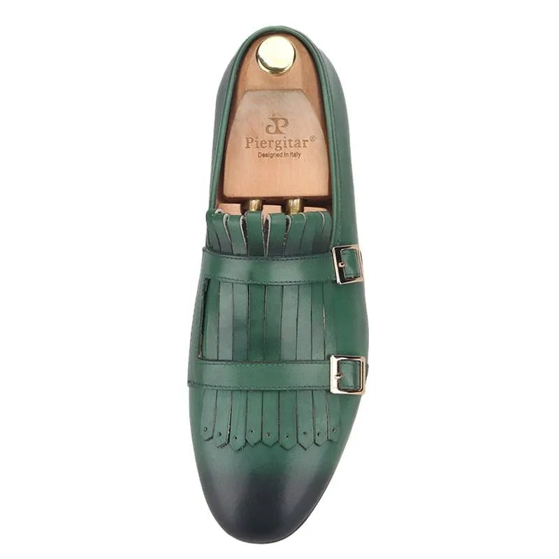Men's Kiltie Monk Strap Dress Loafers – Monk Strap Shoes | GUOCALI – view 8