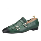 Men's Kiltie Monk Strap Dress Loafers – Monk Strap Shoes | GUOCALI – view 9
