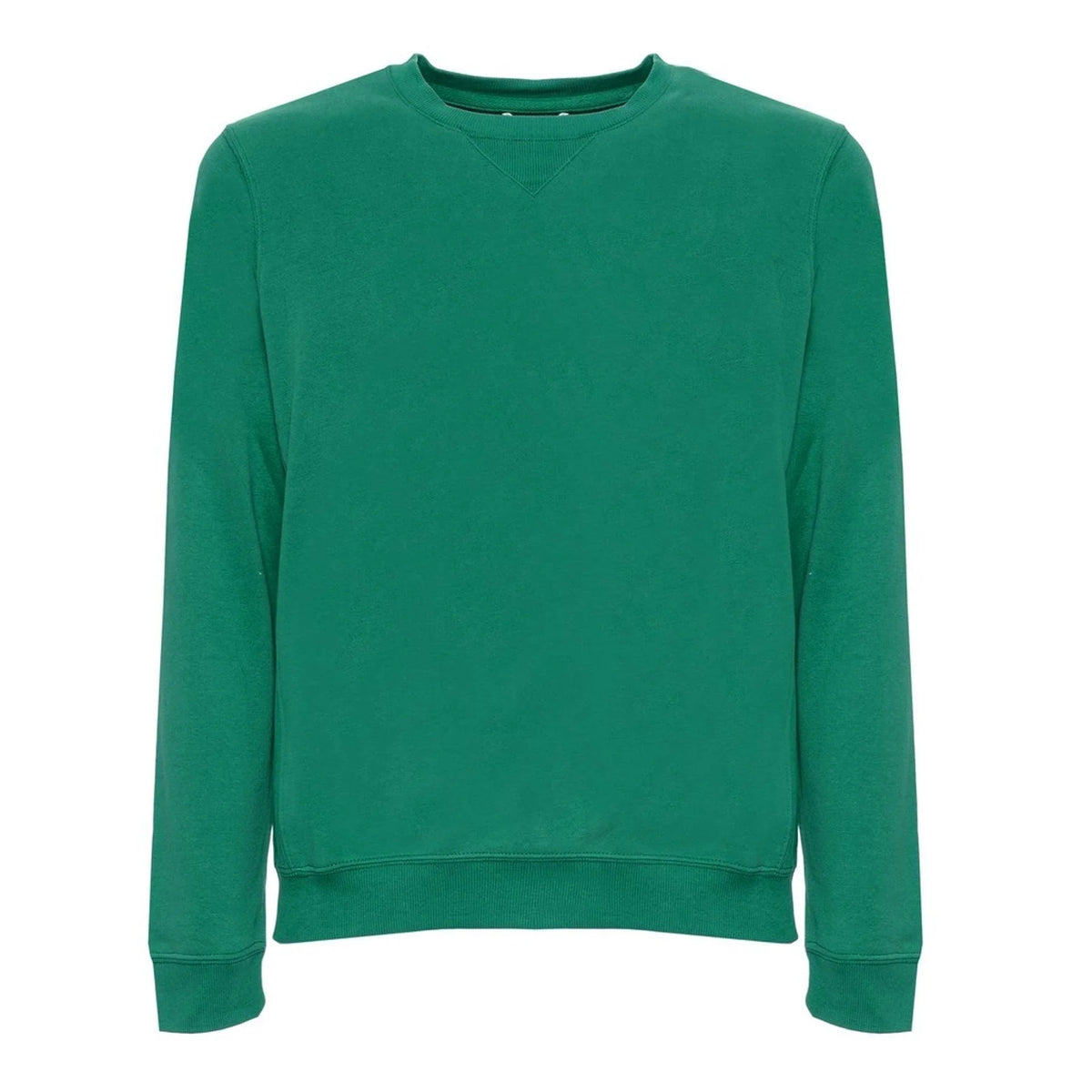 Men's sweatshirt Husky Solid Crew Neck Green – main view