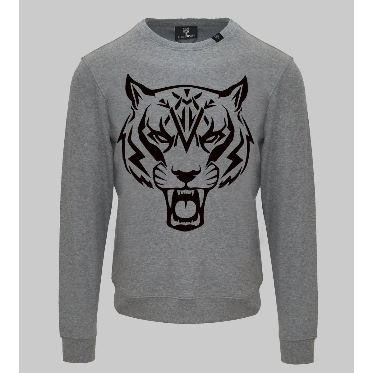 Men's sweatshirt Plein Sport Graphic Logo Crew Neck Grey – main view
