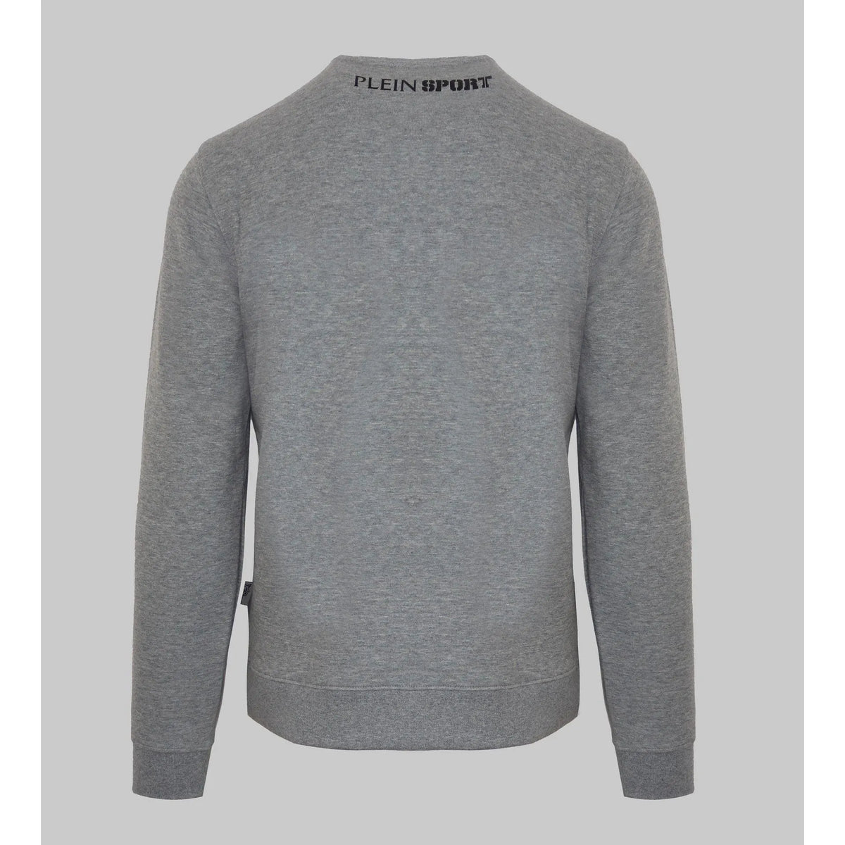 Men's sweatshirt Plein Sport Logo Set-In Sleeves Crewneck Grey – view 2