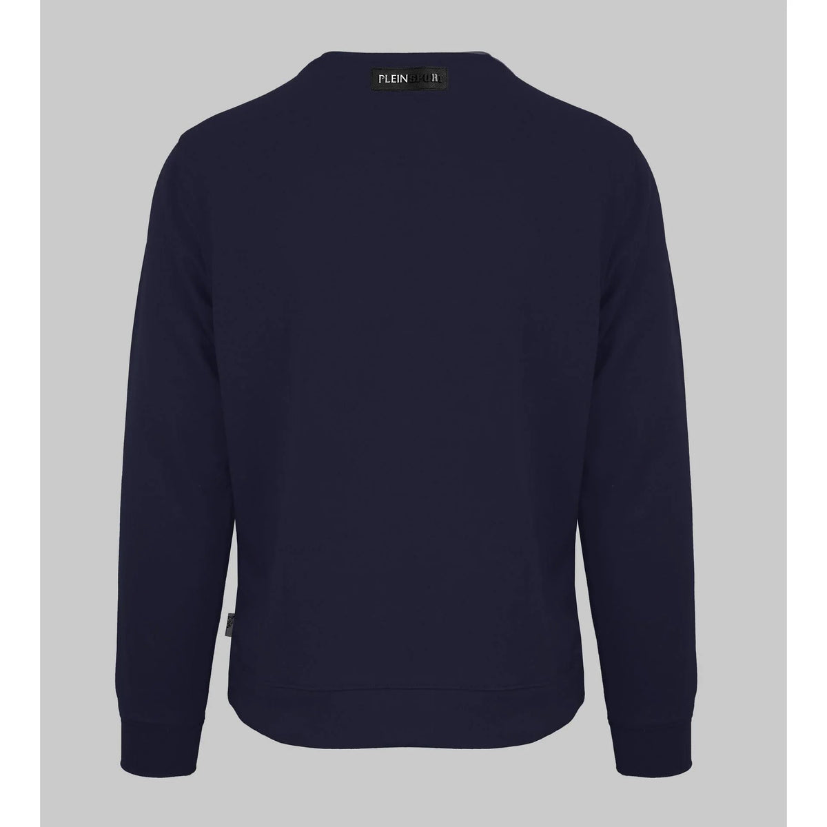 Men's sweatshirt Plein Sport Logo Set-In Sleeves Crewneck Navy – view 2