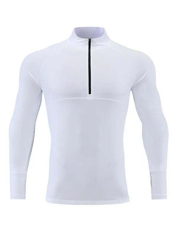 Men's Sweatshirt Quarter-Zip Mock Neck Raglan Sleeve Athletic – Sweatshirt | GUOCALI