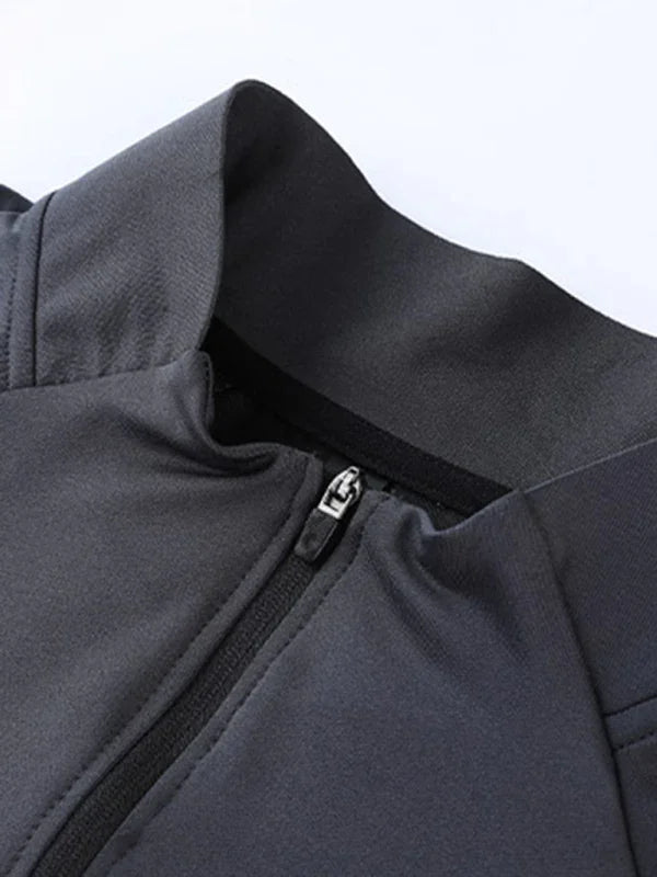 Men's Sweatshirt Quarter-Zip Mock Neck Raglan Sleeve Athletic – Sweatshirt | GUOCALI – view 10