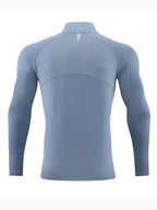 Men's Sweatshirt Quarter-Zip Mock Neck Raglan Sleeve Athletic – Sweatshirt | GUOCALI – view 3