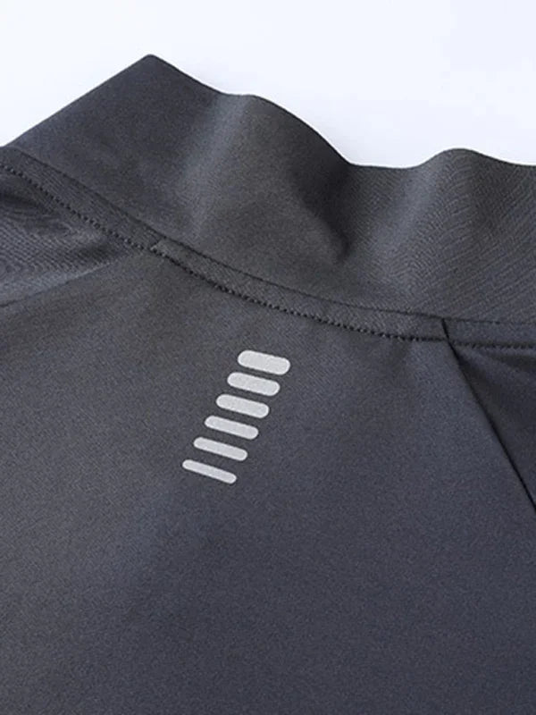 Men's Sweatshirt Quarter-Zip Mock Neck Raglan Sleeve Athletic – Sweatshirt | GUOCALI – view 9