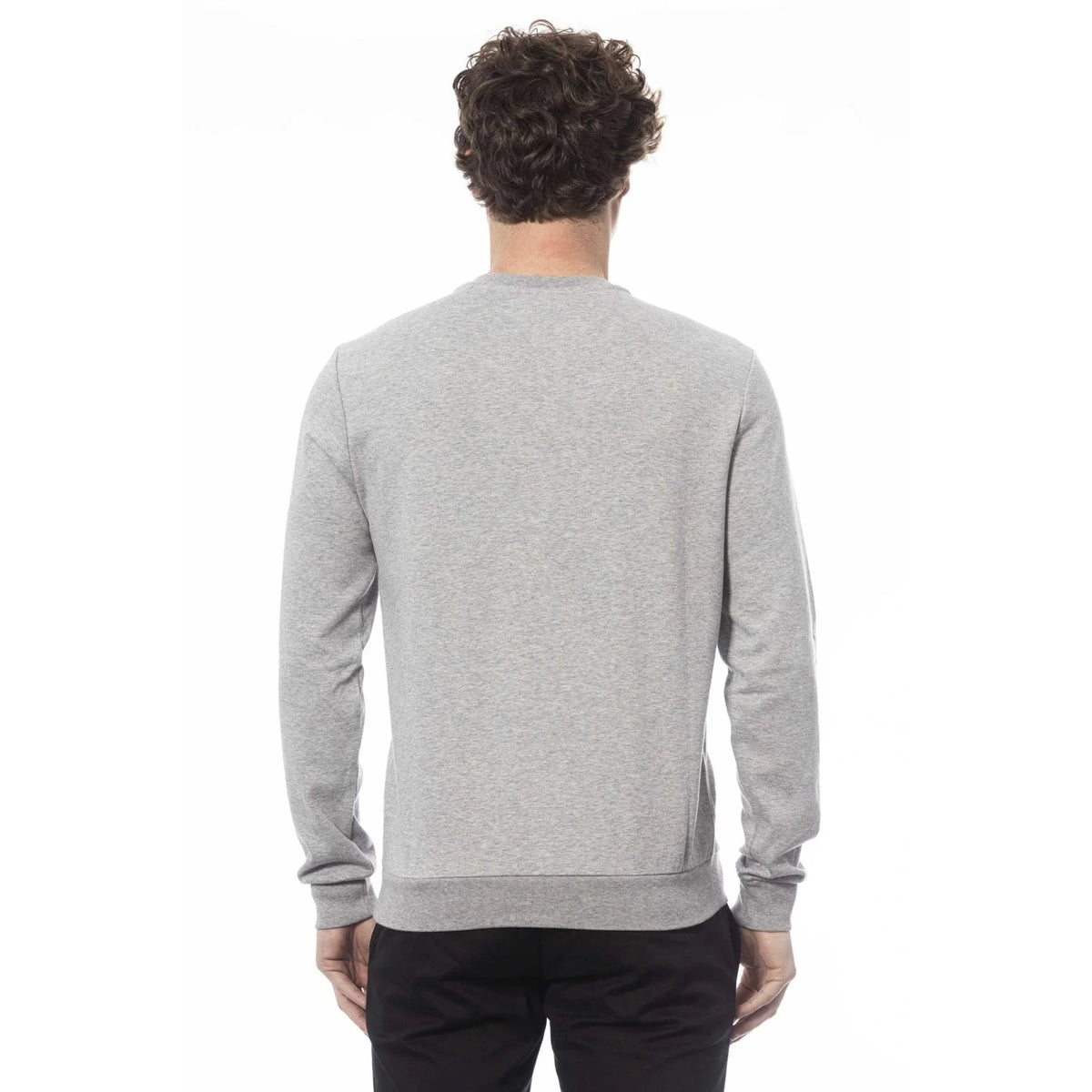 Men's sweatshirt Trussardi Graphic Logo Crew Neck Cotton Grey – view 3