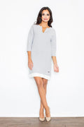 Minimalist V-Neck Day Dress